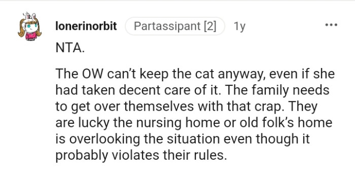 The family needs to get over themselves