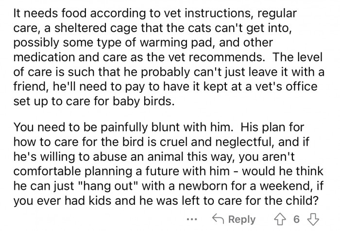 “You need to be painfully blunt with him.”