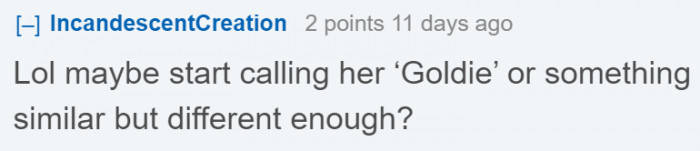 Maybe changing the spelling would work?