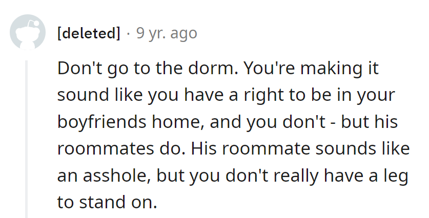 Time to fetch a compromise: Boyfriend's turf or elsewhere. As for the roommate, some people just don't play nice!