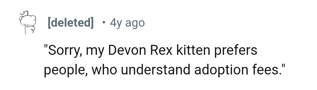 1. They need to understand adoption fees