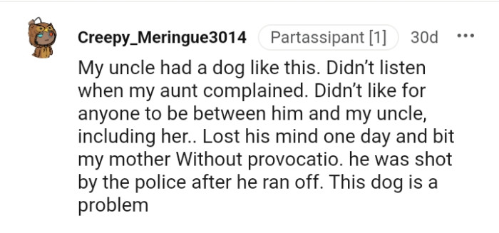 This Redditor's uncle had a dog like the OP's.