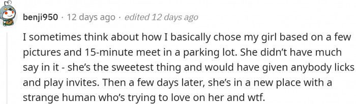 And are they happy with the deal they got (considering no one asked them)?