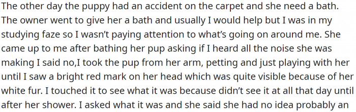 She is seriously maltreating that poor dog