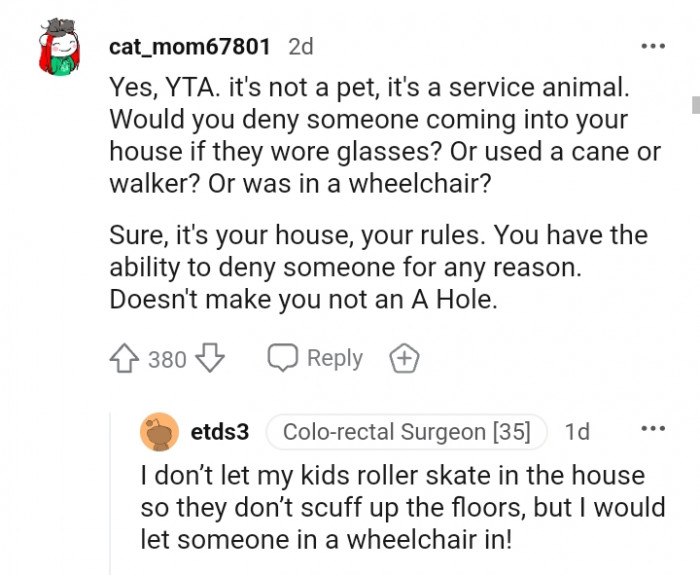 It's your house and your rules