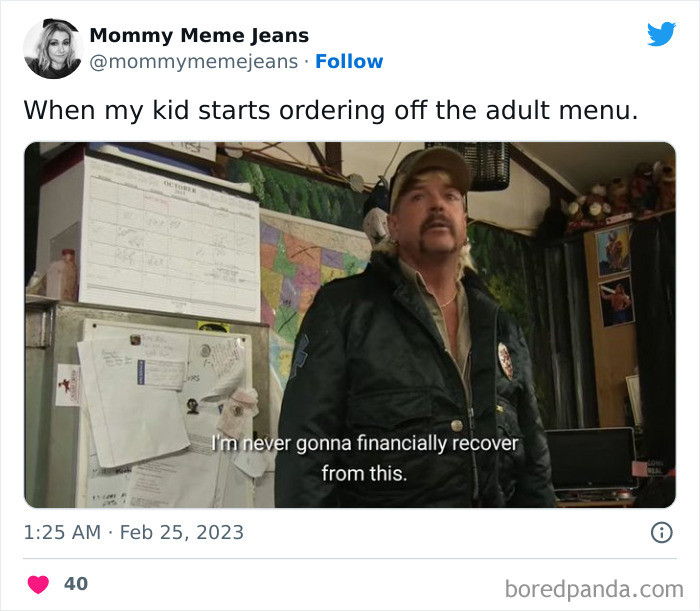 When kids don't need the kids' menu anymore.