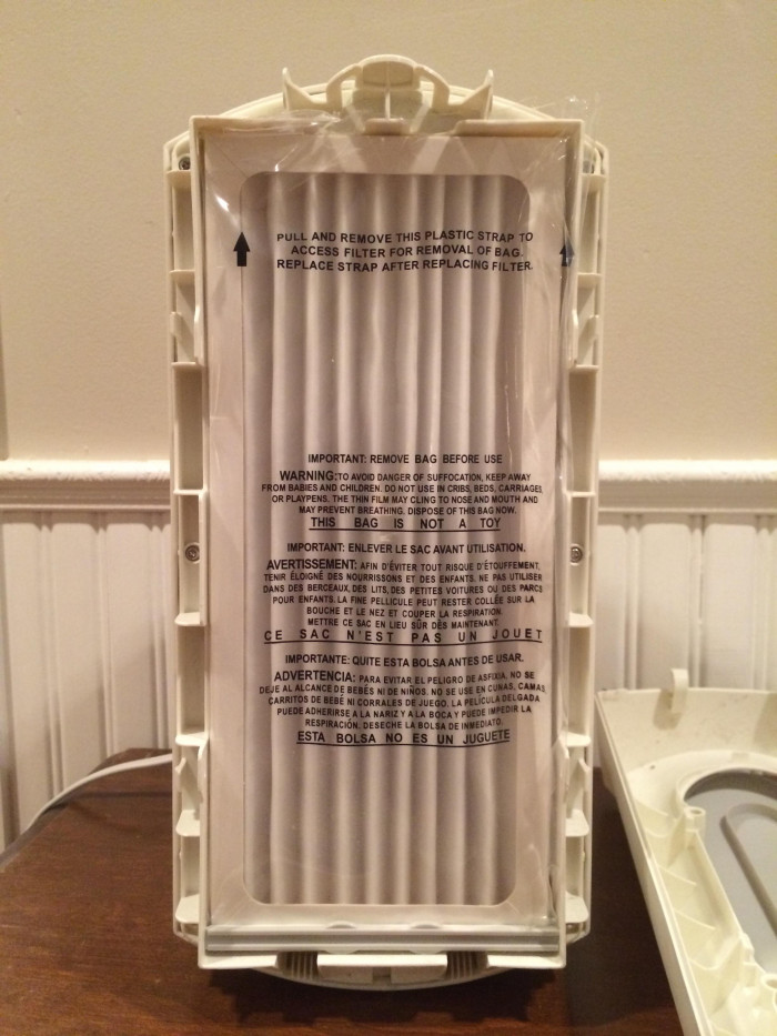 14. Wife decided we needed a HEPA filter in our bedroom. She picked it out and set it up; has been saying that she doesn't think it works. 6 months later, I decided to change the filter... I blame myself.