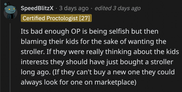 OP Used Her Kids' Needs to Hide Who Really Wants the Stroller — Her