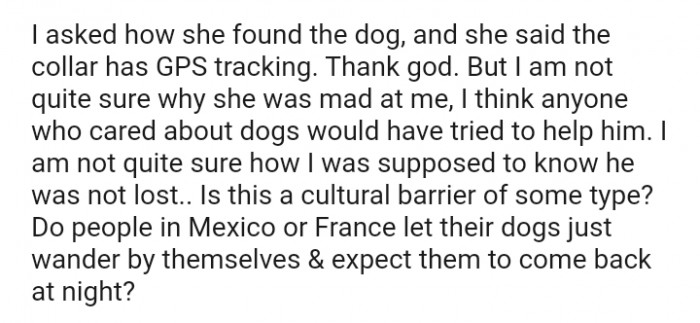 I Was Supposed to Know He Was Not Lost