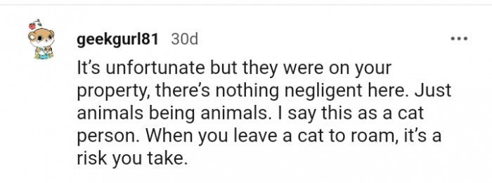 This Redditor is talking as a cat person