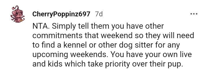 15. You have your own life and kids