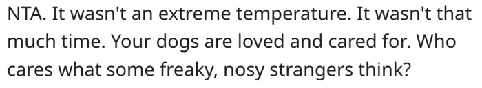 13. Strangers' opinions don't count.