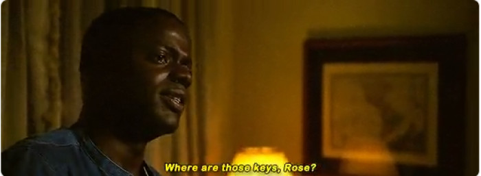 5. When Chris asks Rose for the keys in Get Out and her family surrounds him:
