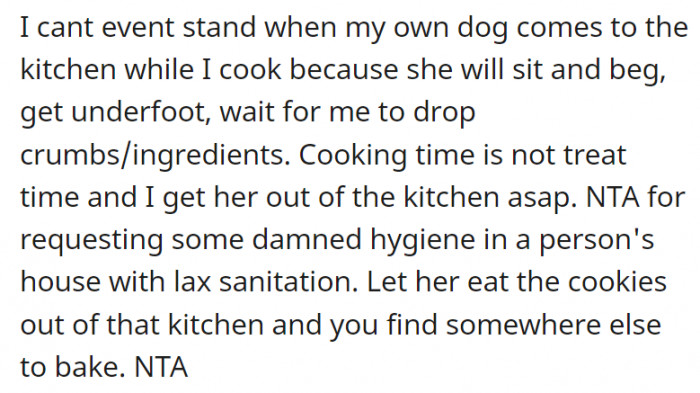 Since the food is going to other people, sanitation should be top notch