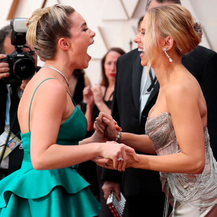 These gorgeous gals met when they played sisters in the Black Widow feature-length film.