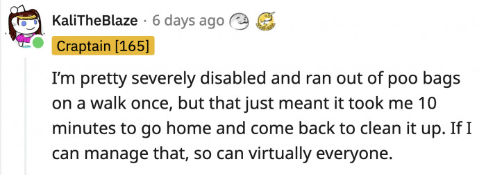 It's part of being a responsible dog owner