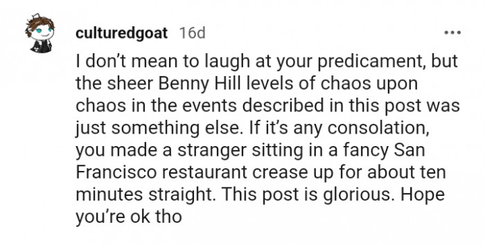 This Redditor finds the OP's post glorious