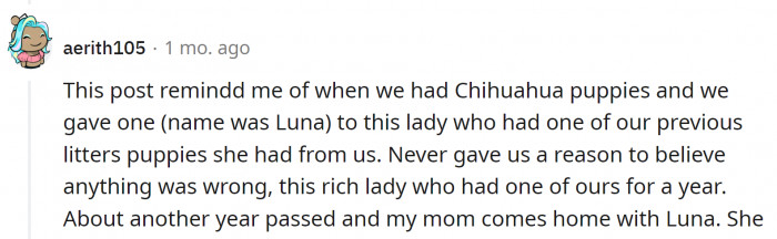 One Redditor shared a similar story: