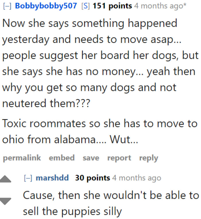 The OP provides additional context, and it's clear she's facepalming in response to the actions of the choosing beggar.