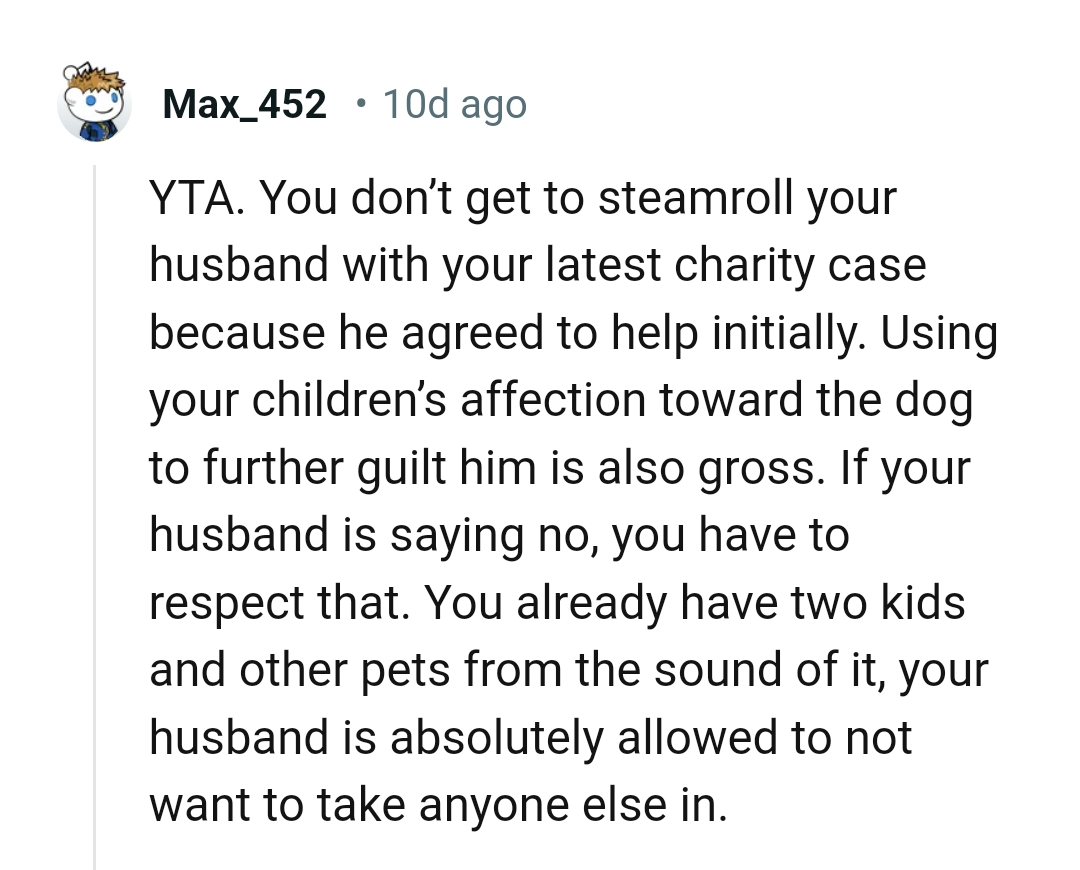 And the comments from other Redditors roll in...