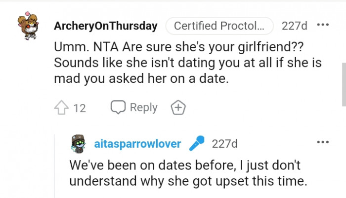 Sounds like she's not dating you at all