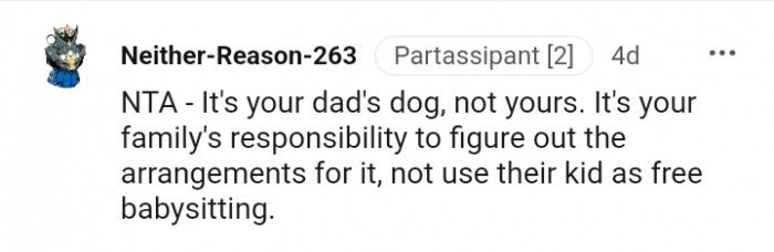They should not use their kid as a free babysitter