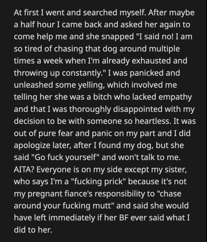 After 30 minutes of searching for the corgi, OP went home again to ask his GF to help him