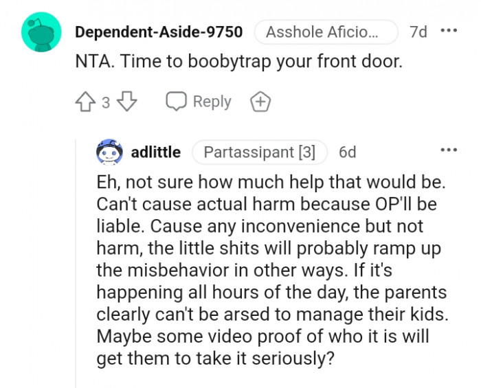 Booby trap your front door