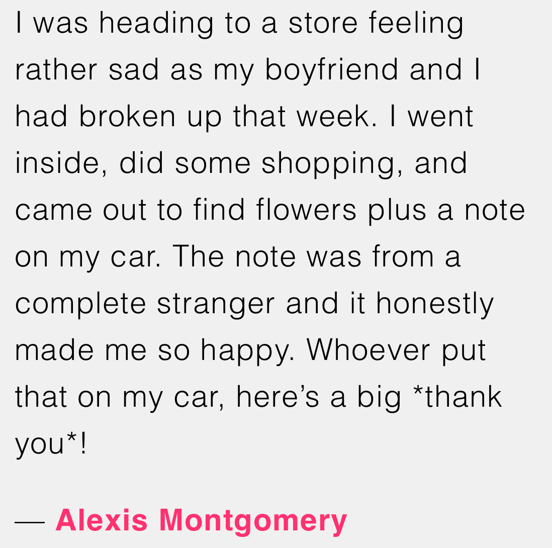 Alexis Montgomery gives more detail on the note