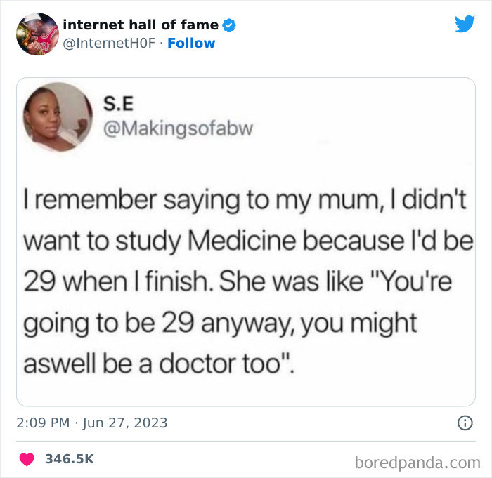 35. Being a doctor