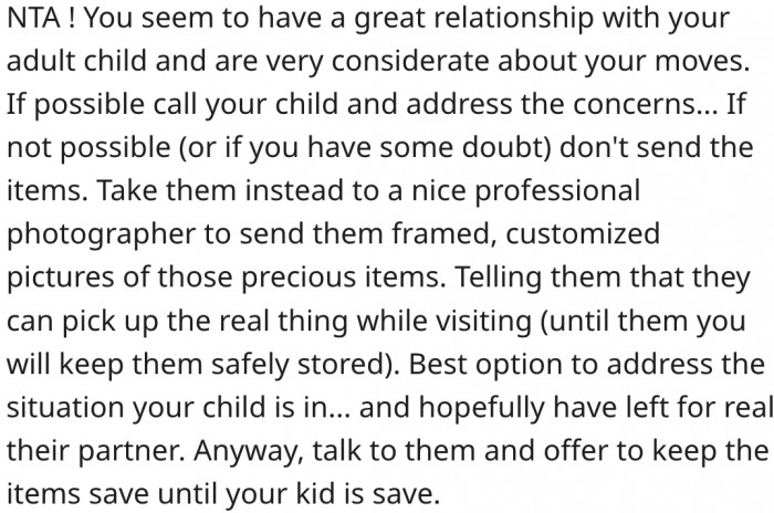 2. She should consider having a heart-to-heart conversation with her child.
