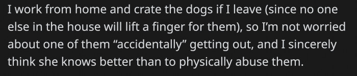 He gave an insight about how their situation is at home with the dogs