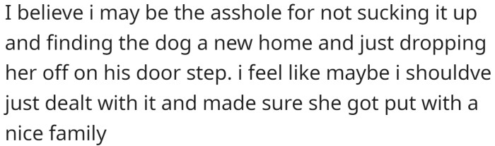 OP has offered the following explanation for why they think they might be the a-hole: