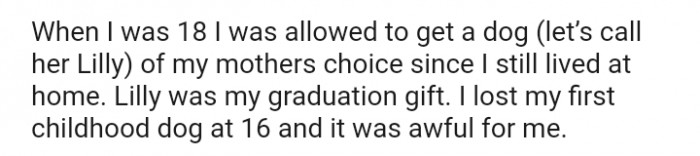 Losing my first dog was awful for me