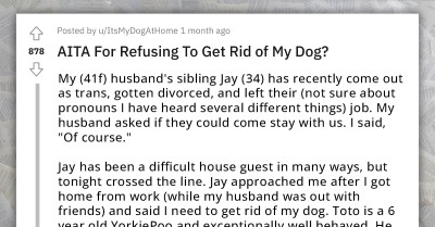 Woman Refuses To Get Rid Of Her Dog For Her Transgender In-Law, MIL Terms Her The AH