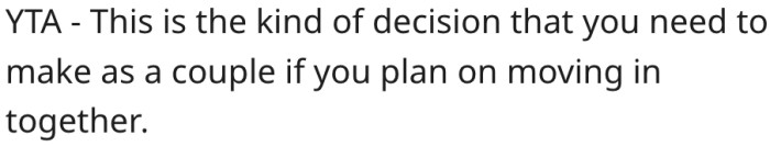 4. Such decisions should be made as a couple.