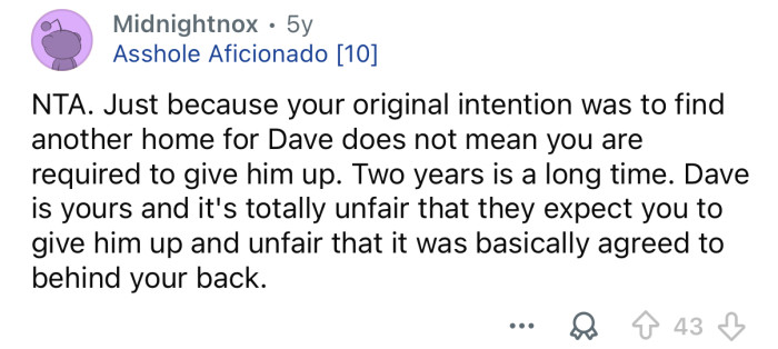 “Two years is a long time.”