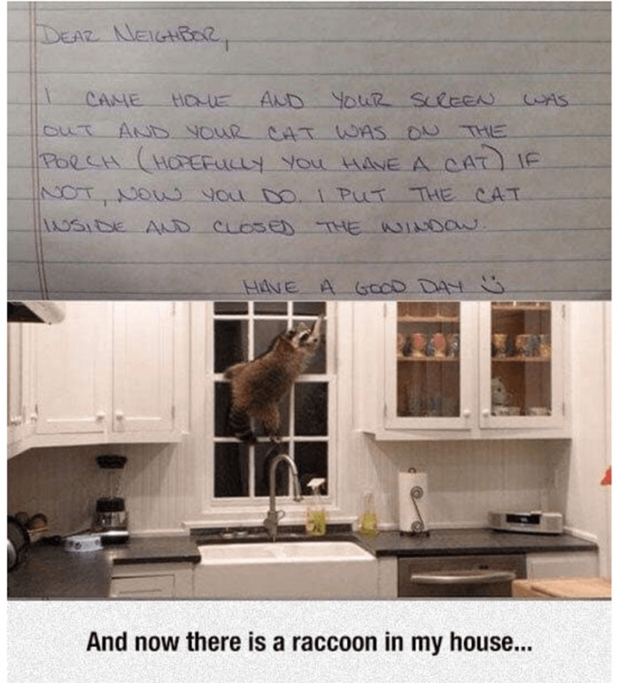 7. When you have good neighbors all around you