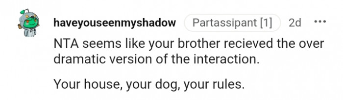 17. The overdramatic version of the interaction