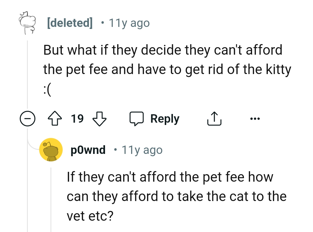 What if they choose to get rid of the pet instead?