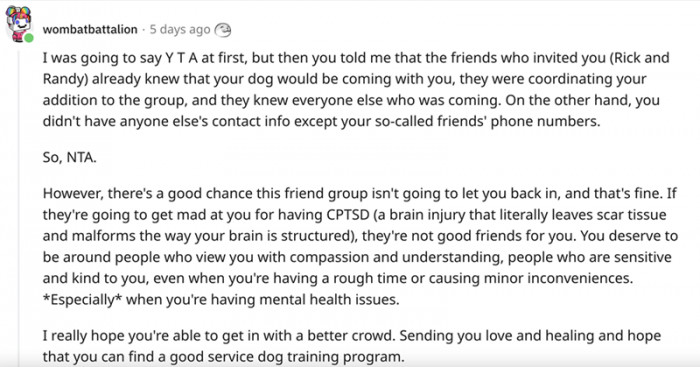 Everyone deserves to be surrounded by compassionate and understanding people.
