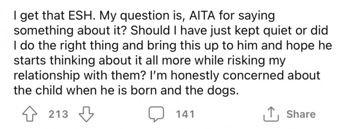 So, she turned to the Reddit community for advice.