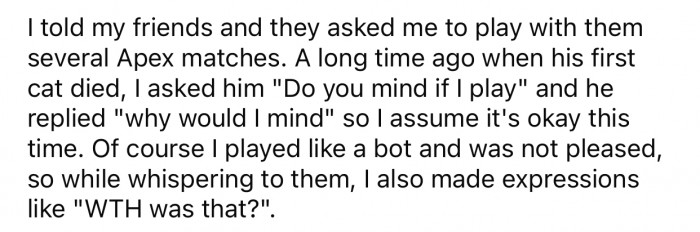 OP was expressive while playing video games but never expected her BF to react the way he did.