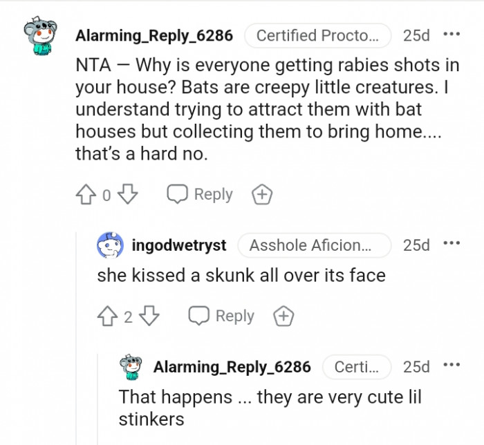 Why is everyone getting rabies shots in the OP's house?