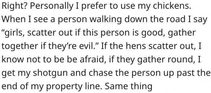 10. Chickens can also be used to gauge people's personalities.