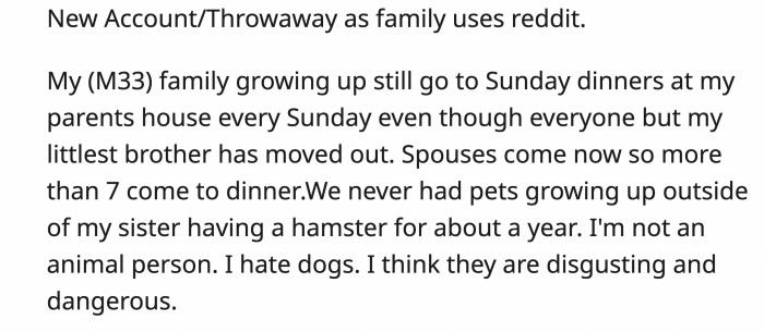 This is how the situation of OP and his siblings is when it comes to going home to their parents’ house and how they grew up