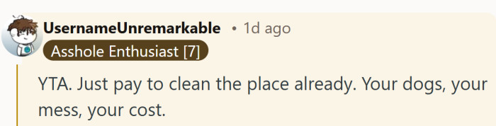 A blunt bottom line that skips the emotions and goes straight to the invoice.