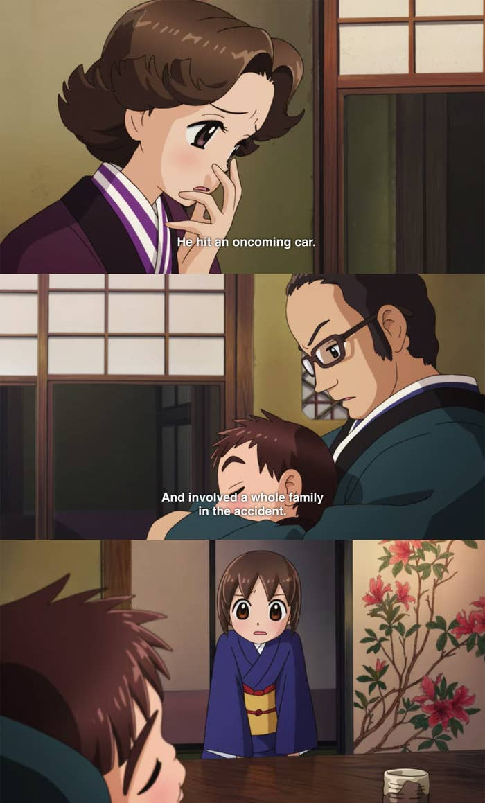 9. When Okko breaks down in Okko's Inn after finding out that the man who killed her parents is staying at the inn