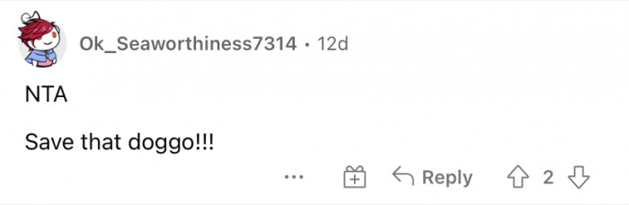 Please save the dog!