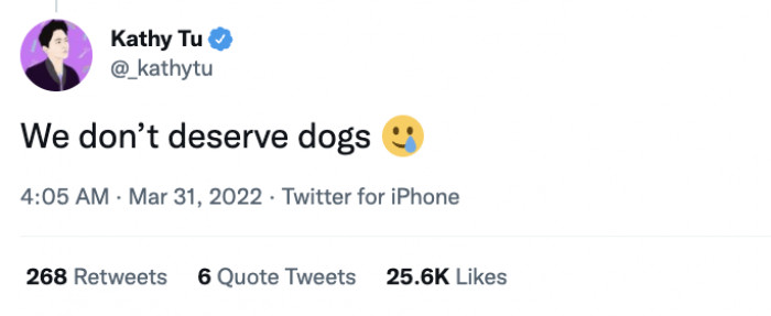 Dog drops a poop bag into a nearby trash bin, then returns smiling